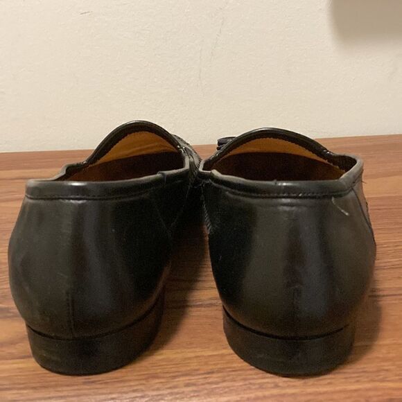 Santoni Mens Forester Black Kiltie Tassel Loafer Slip On Moccasin. Size 13 B. - Picture 4 of 8